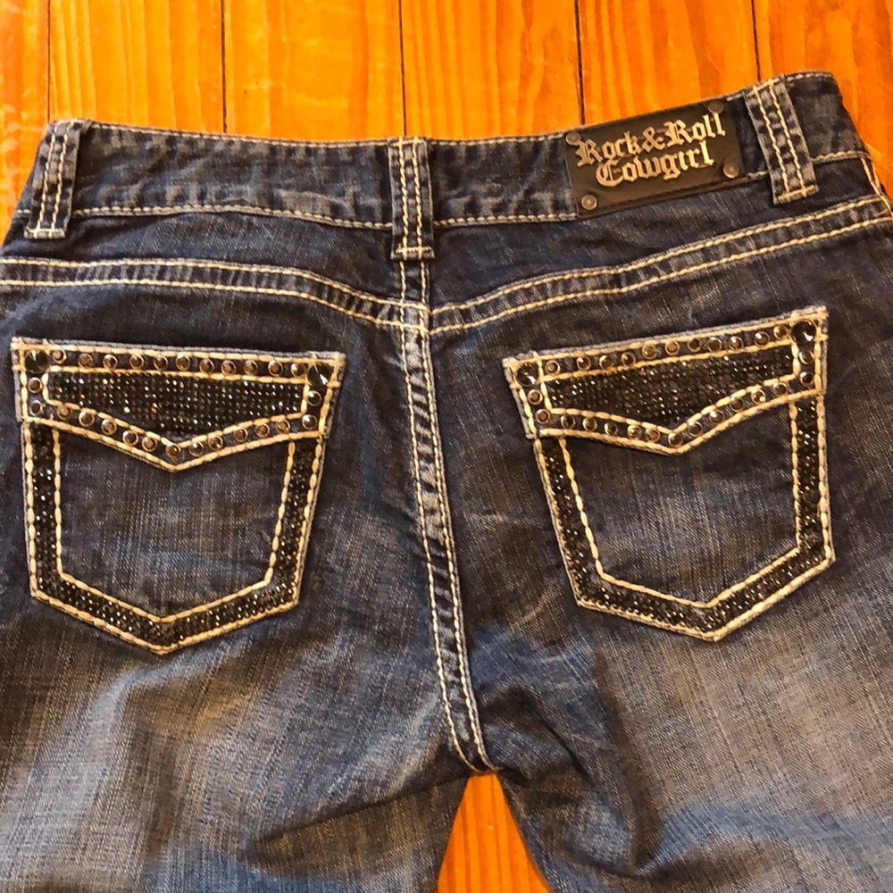 Rock & Roll Cowgirl Jeans with Rhinestones 28 x 32